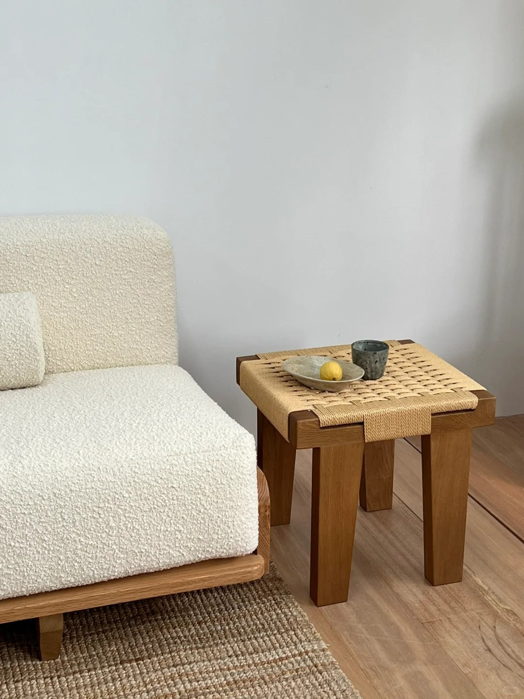 Cuddlewood Rustic Charm: The Woven Bench