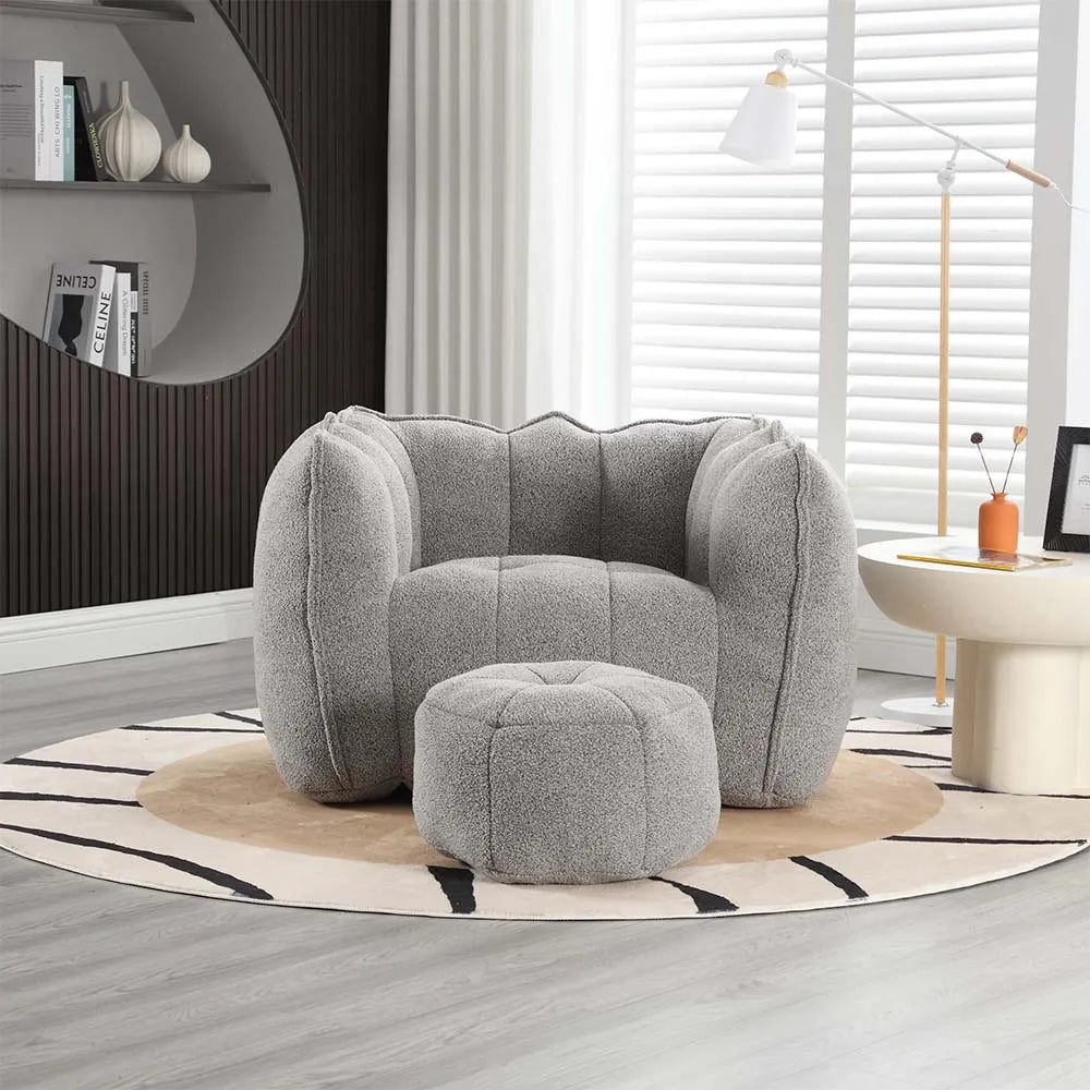 Cuddlewood 42.5" Modern Soft Bean Bag Accent Chair