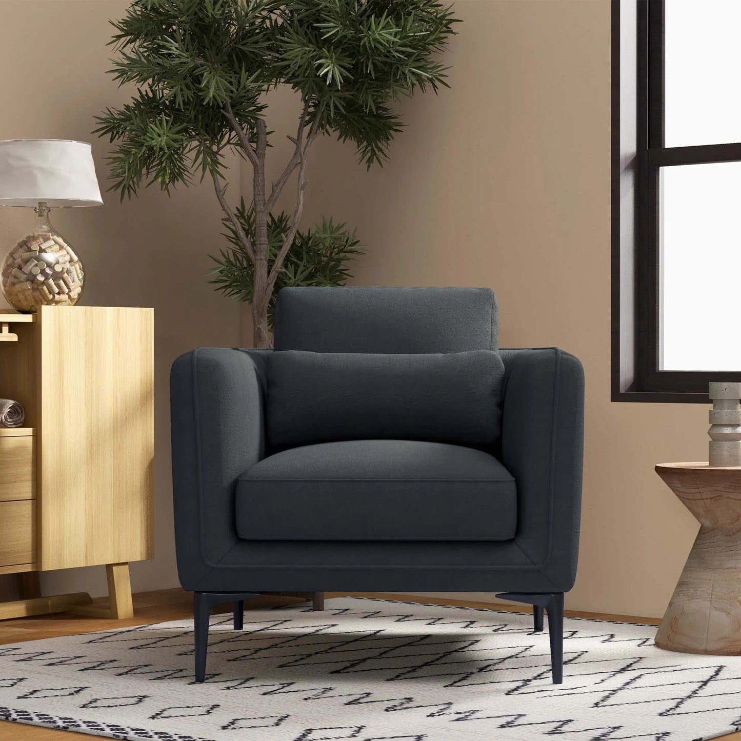 Cuddlewood 31.5" Modern Minimalist Single Seat Sofa