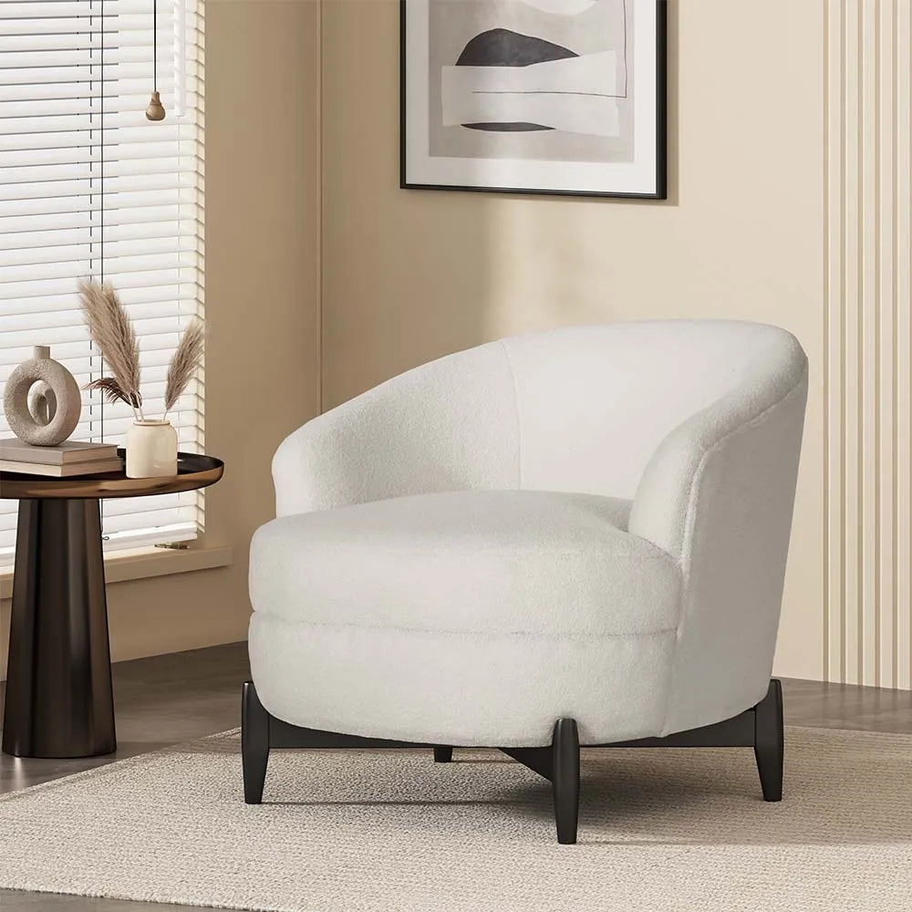Cuddlewood 32.50" Modern Minimalist Round Accent Chair