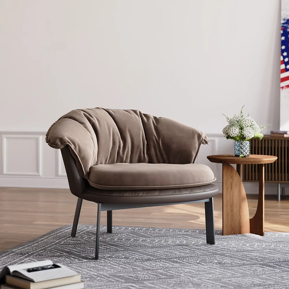 Cuddlewood 33.46" Mid-century Retro Accent Chair