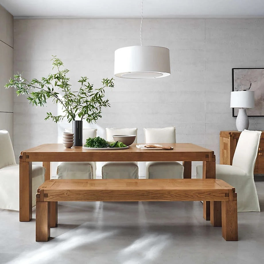 Cudddlewood Rustic Oak Bench with Timeless Elegance