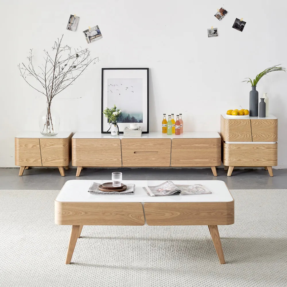 Cuddlewood Mid Century Modern Rectangular Coffee Table