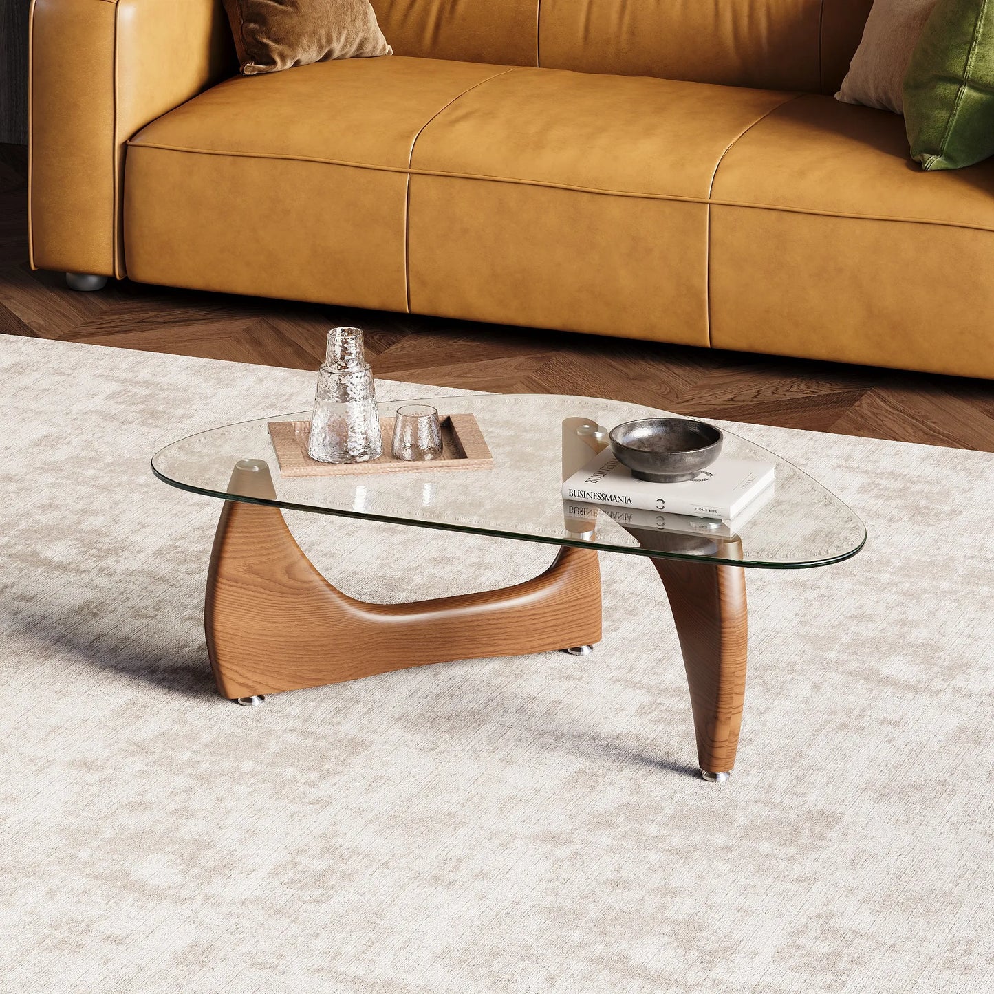 Cuddlewood 47.24" Modern Triangle Coffee Table