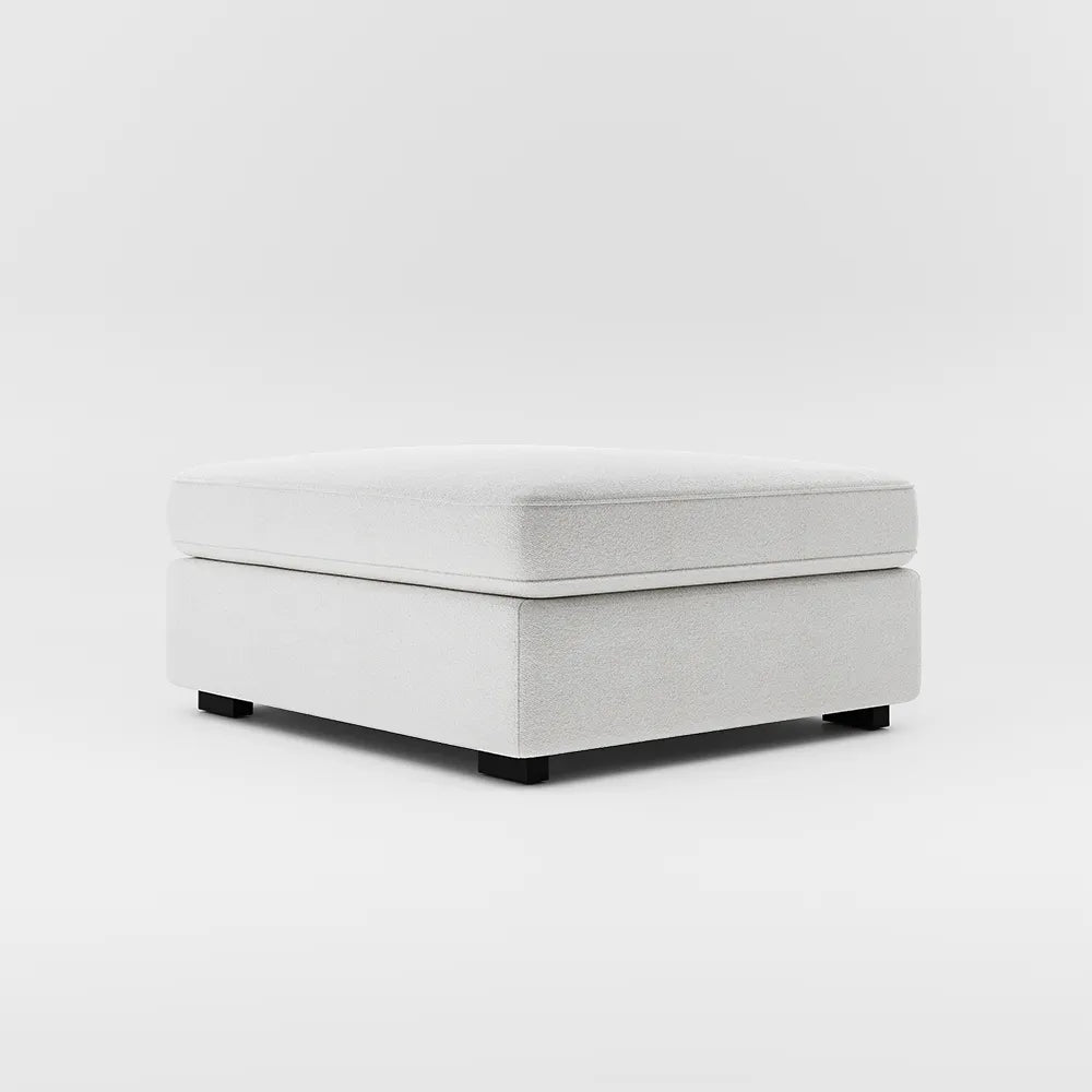 Cuddlewood White Ottoman