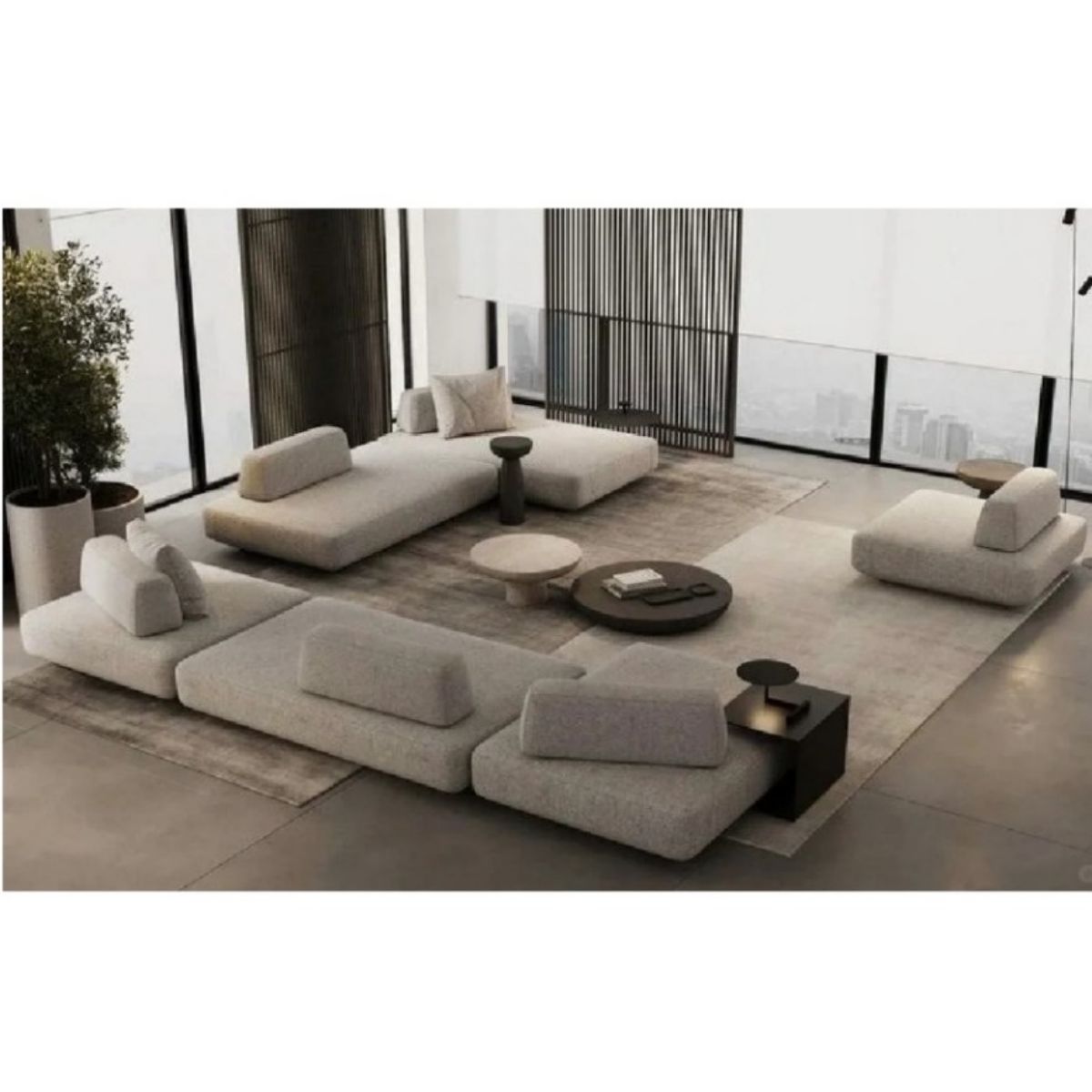 Cuddlewood Contemporary Velvet Sectional Sofa