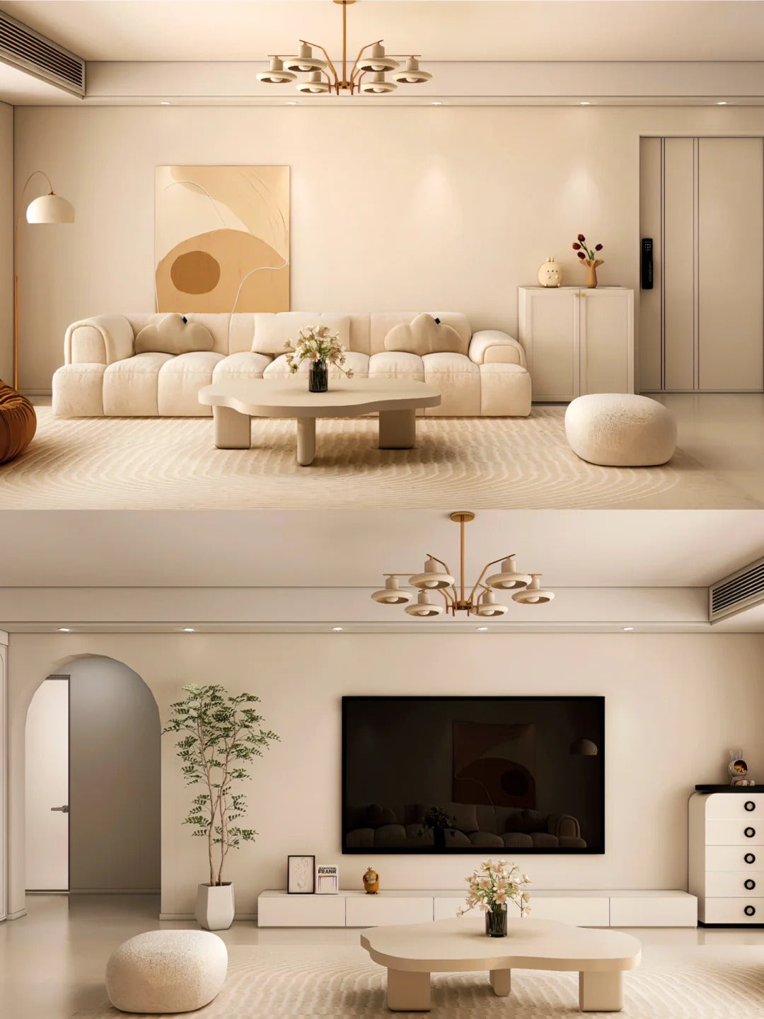 Cuddlewood Elegant Modern Blue Velvet Sofa