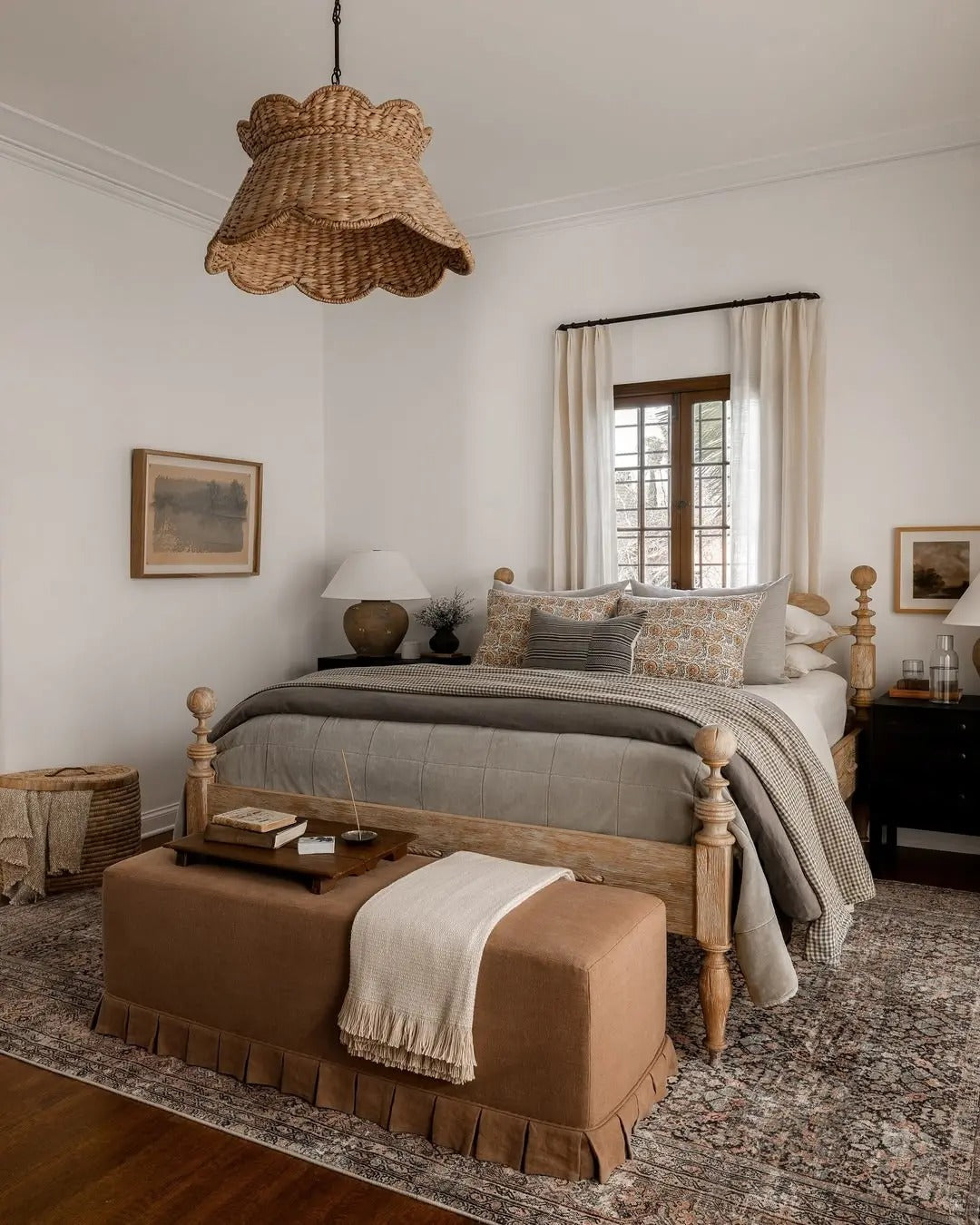 Cuddlewood Classic Upholstered Bed with Wooden Frame and Elegant Design