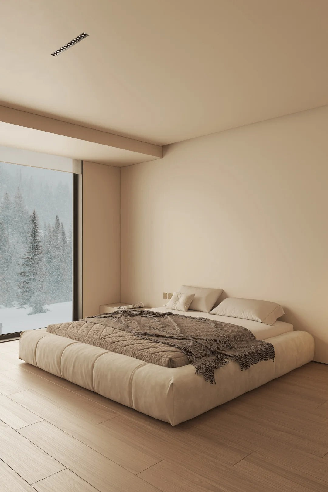 Cuddlewood Elegance of Simplicity: A Modern Upholstered Bed