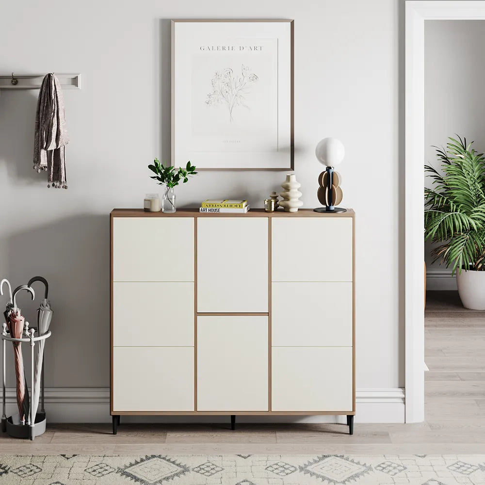 Cuddlewood Mid-century Modern Shoe Cabinet for Storage