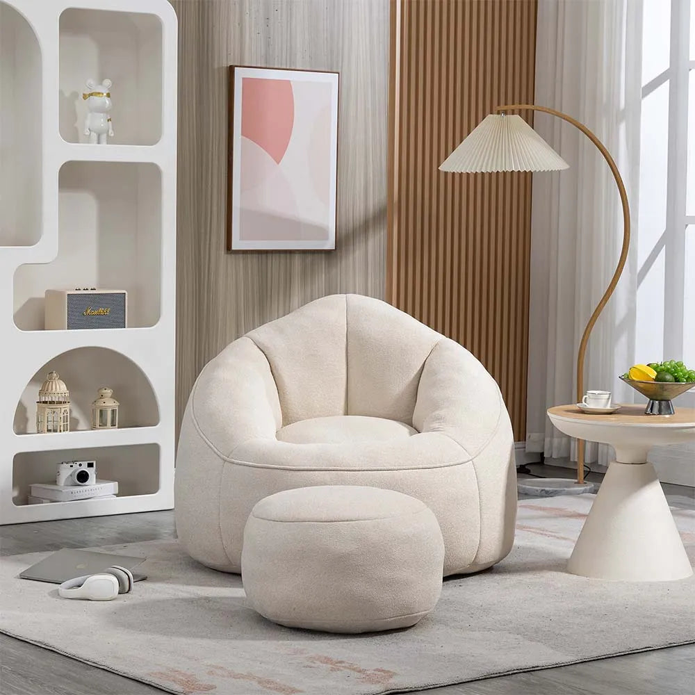Cuddlewood 37.4" Modern Bean Bag Accent Chair