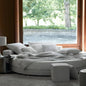 Cuddlewood Serene Sanctuary: A Round Upholstered Bed for Ultimate Relaxation