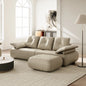 Cuddlewood Gray Leather ottoman