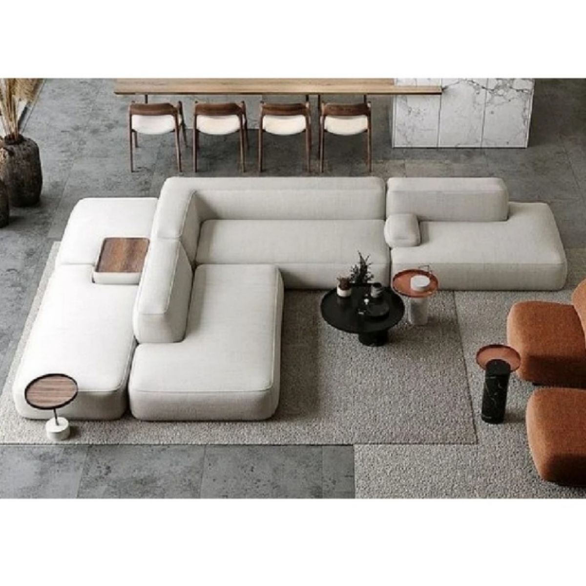 Cuudlewood Modern Elegance Velvet Sofa