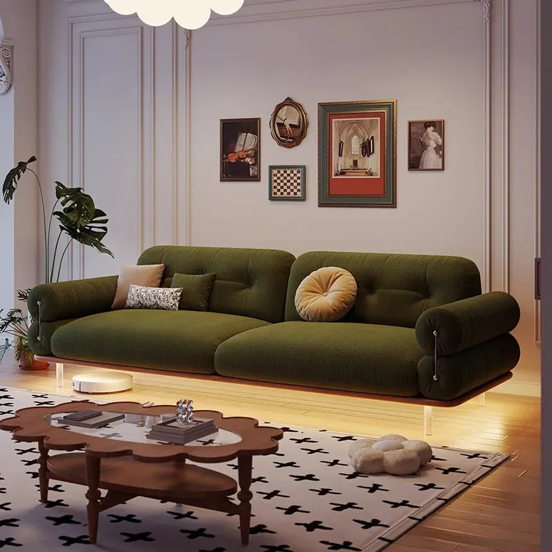 Cuddlewood Green Floating Sofa with Light