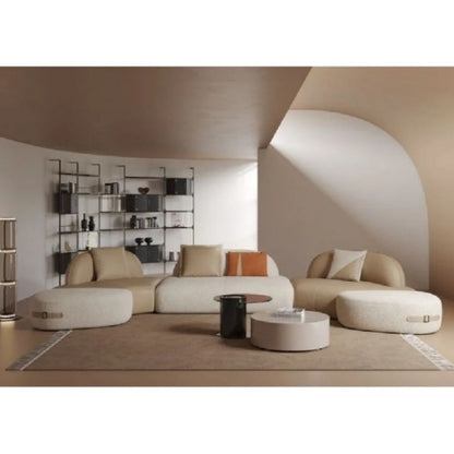 Cuddlewood Modern Rustic Leather Sofa