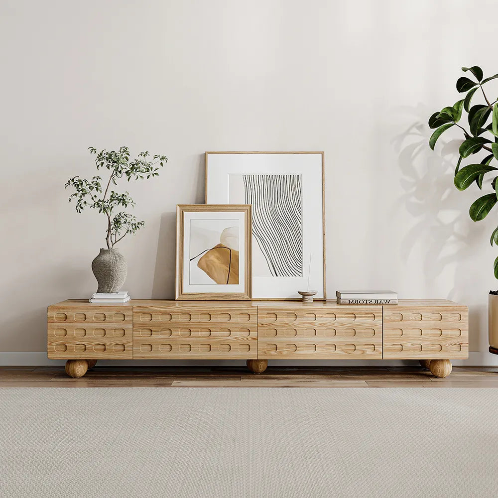 Cuddlewood Nordic Modern Wabi-Sabi Style TV Stand
