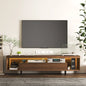 Cuddlewood Mid-Century Modern TV Stand with 3 Drawers and Open Shelves