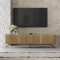 Cuddlewood Modern Nordic TV cabinet solid color elm 78.74”