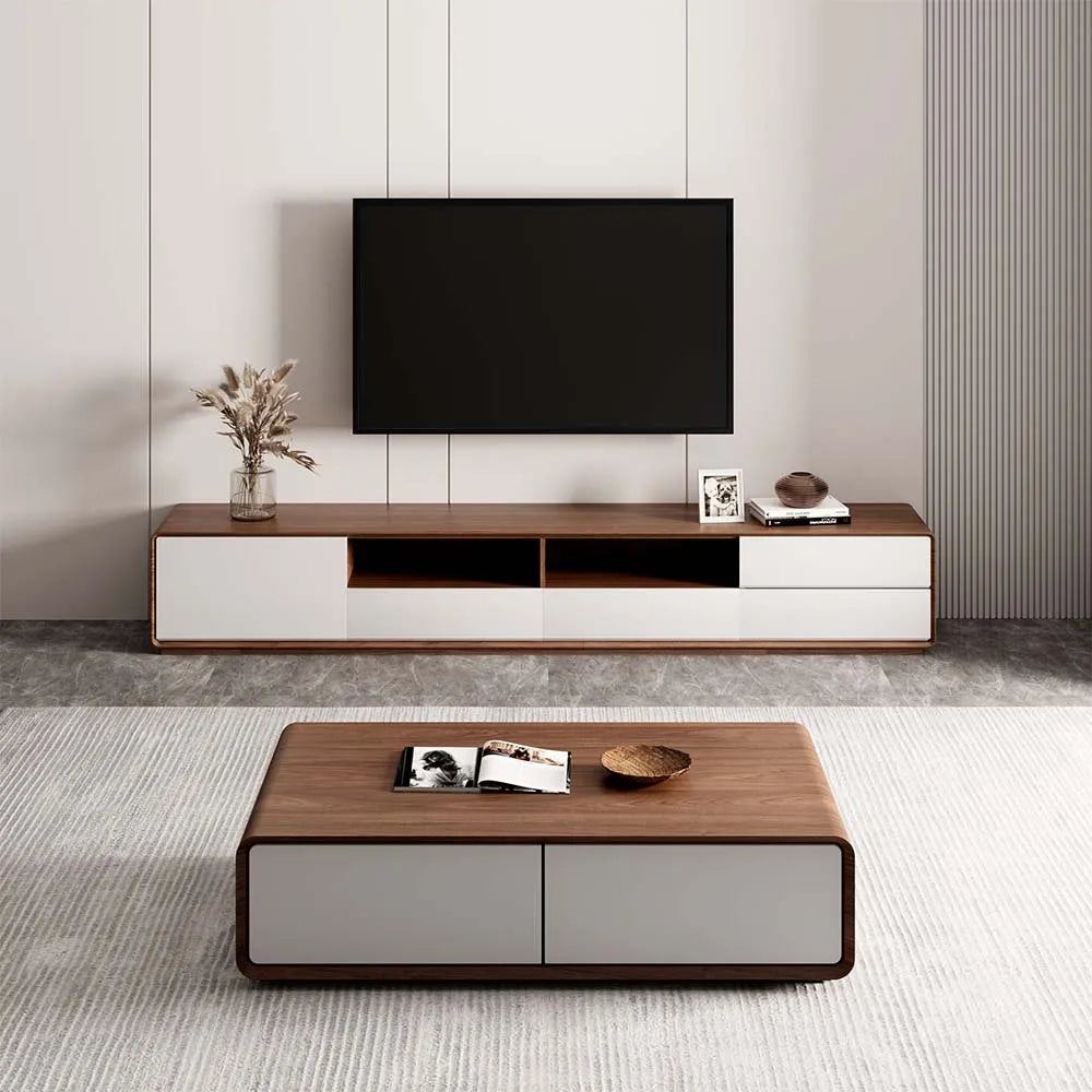 Cuddlewood Modern Wood TV Stand