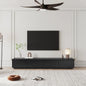 Cuddlewood Modern Black TV Stand with Drawers